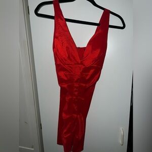 Windsor Radiant Red Backless Dress